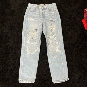 American Eagle Ripped Mom Jeans